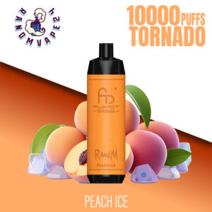 RandM Tornado Vape 10000 Peach Ice