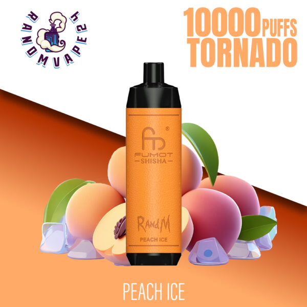 RandM Tornado Vape 10000 Peach Ice