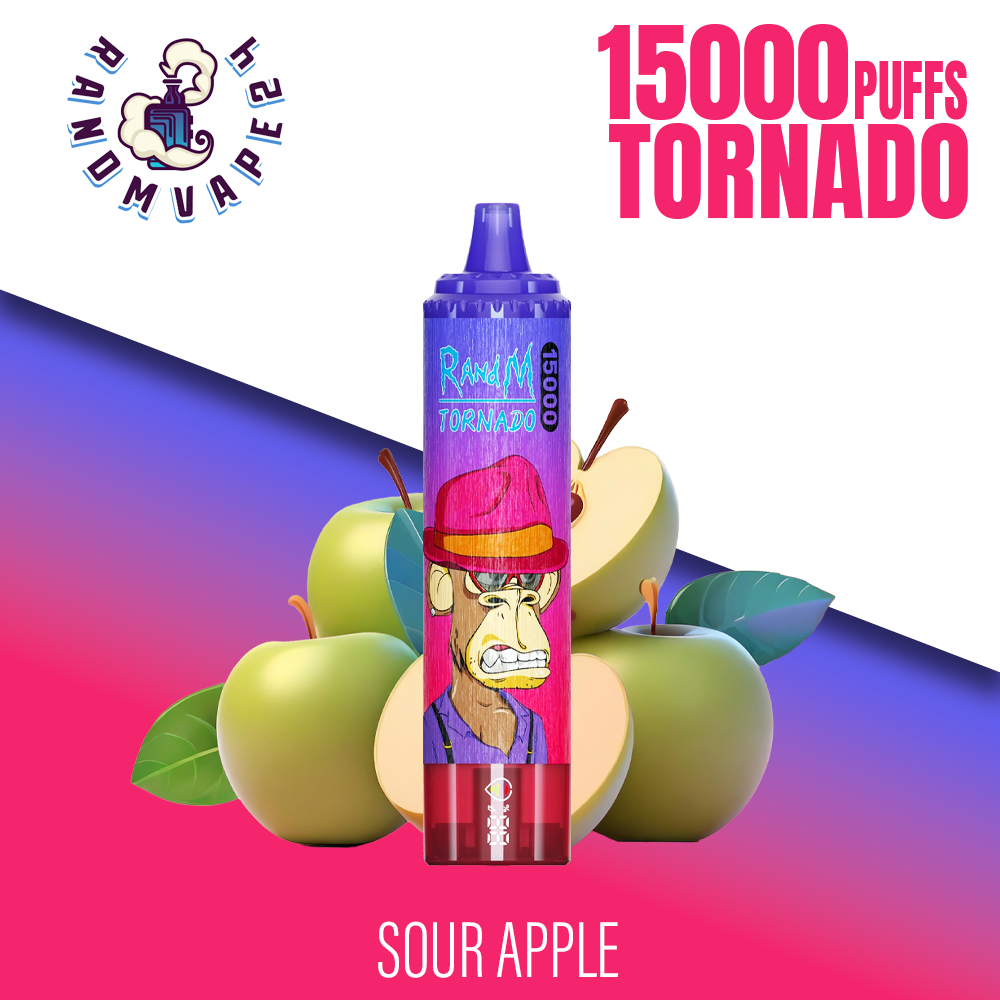 RandM Tornado Vape 15000 Sour Apple